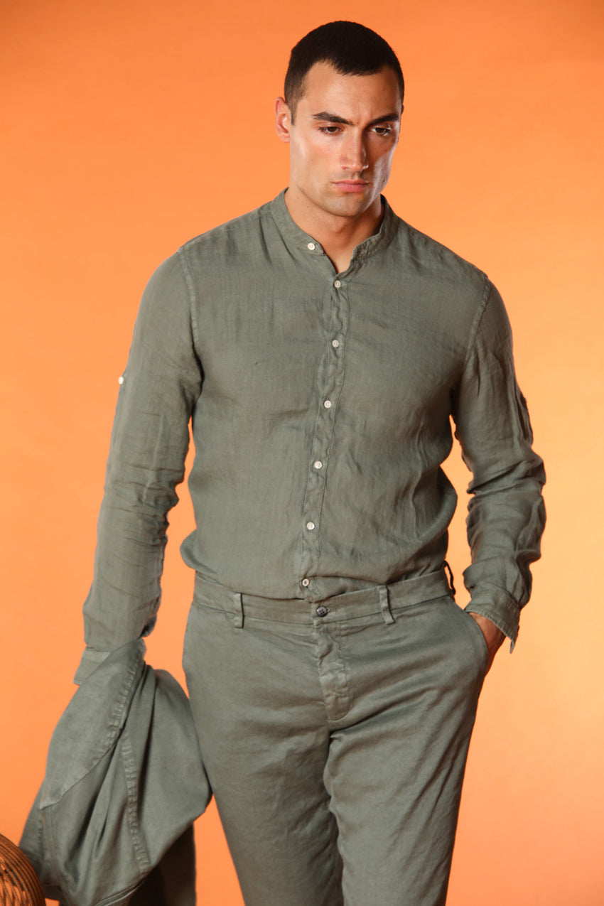 Porto Hemd Herren Langarm aus Leinen