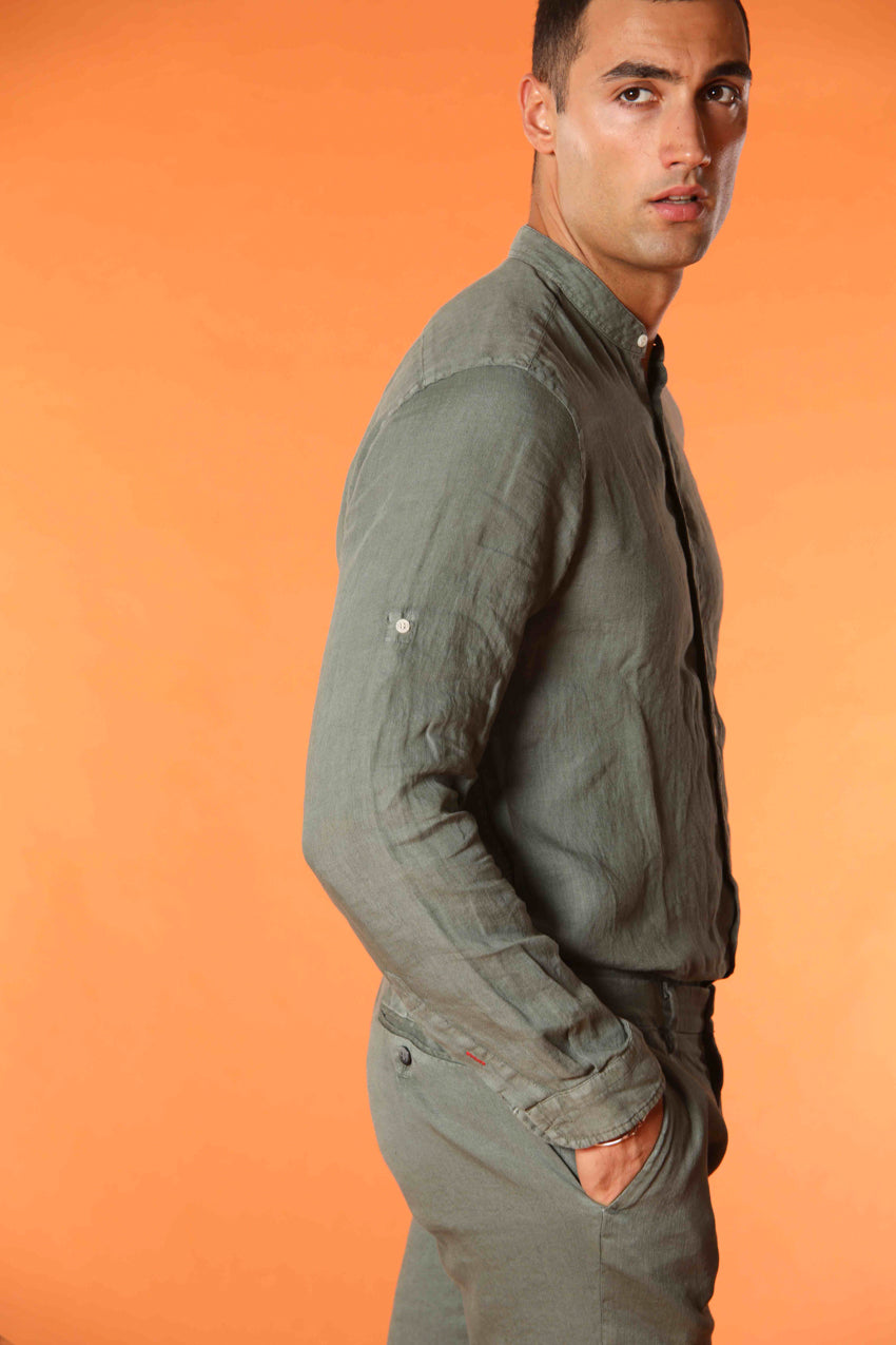 Porto Hemd Herren Langarm aus Leinen