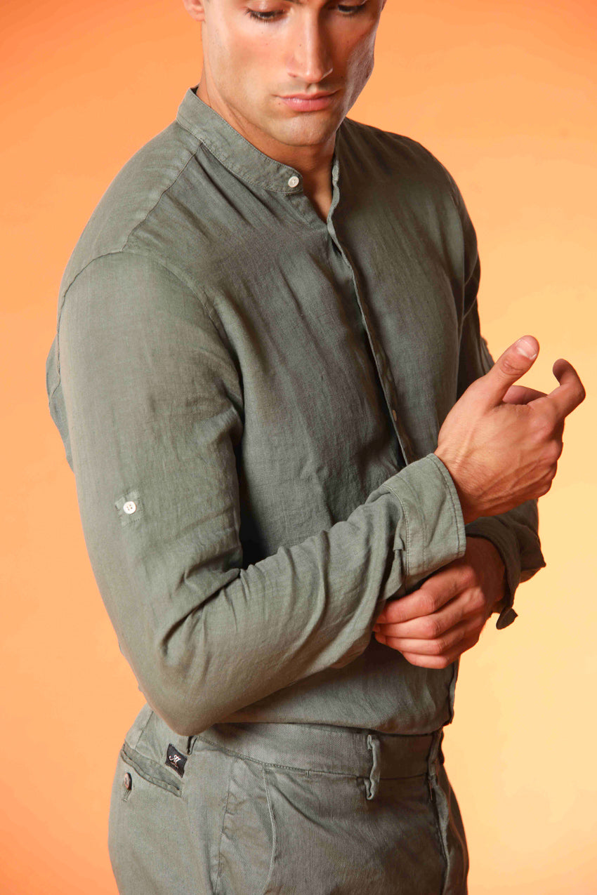 Porto Hemd Herren Langarm aus Leinen