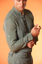 Porto Hemd Herren Langarm aus Leinen