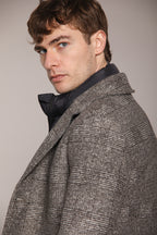 Foto 4 Los Angeles cappotto uomo in panno di lana stampa galles