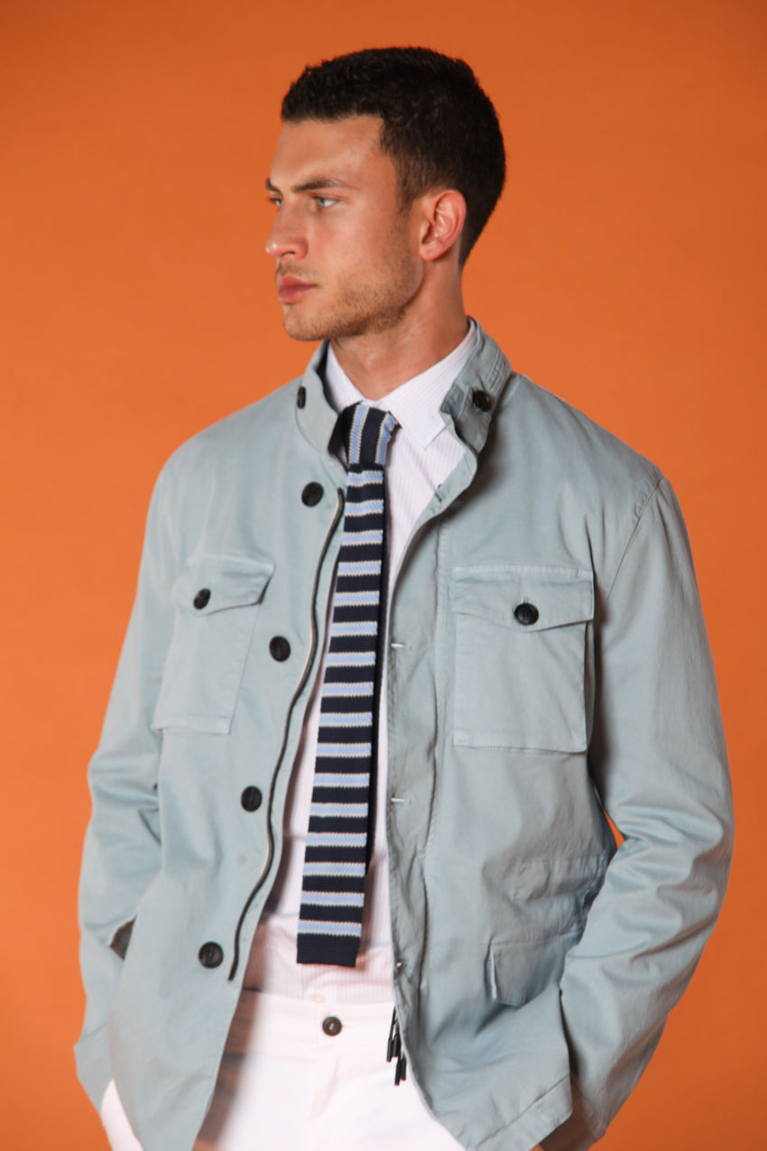 City Field giacca uomo in twill di cotone e tencel