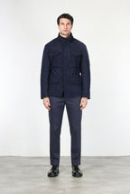 Field Jacket M74 uomo in panno effetto maglia fantasia galles