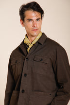 City Jacket Summer giubbotto uomo in cavallery di cotone e lino stretch