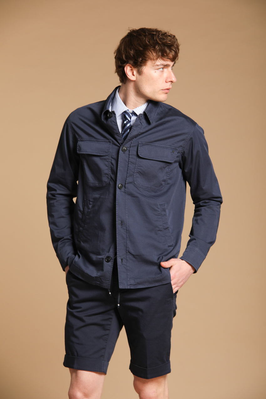 Williams Overshirt Herren aus Techno-Satin Travel Stretch