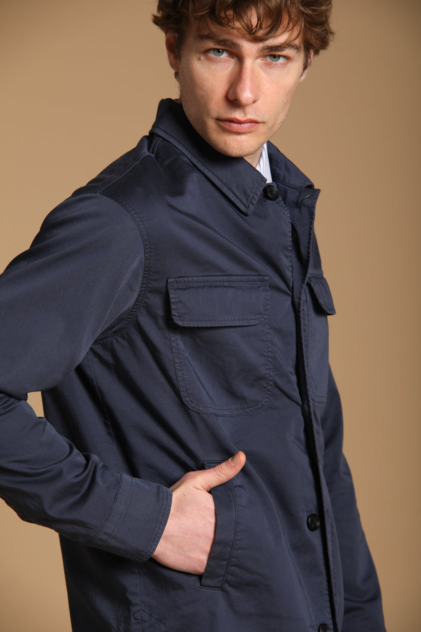 Williams Overshirt Herren aus Techno-Satin Travel Stretch