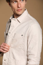James Herren-Overshirt aus Leinen-Baumwoll-Twill
