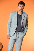 Da Vinci Summer Blazer Herren aus Leinen-Baumwoll-Twill 