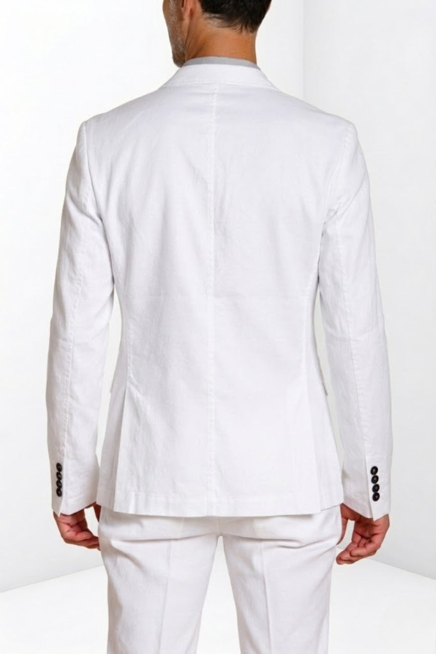Da Vinci men's blazer in linen and cotton twill