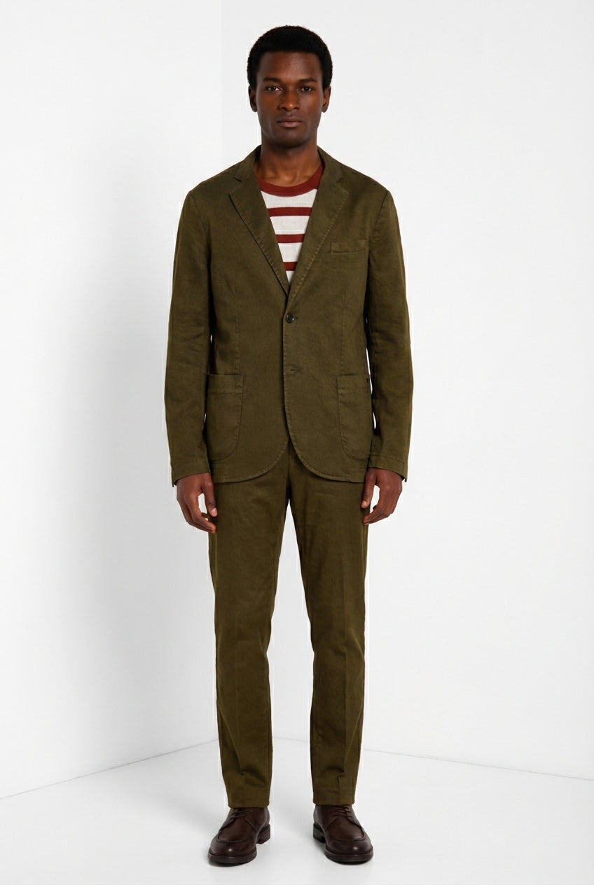 Da Vinci men's blazer in linen and cotton twill