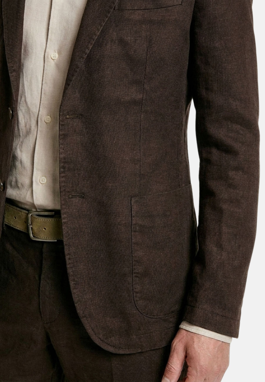Da Vinci men's blazer in linen and cotton twill