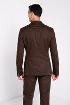 Da Vinci men's blazer in linen and cotton twill