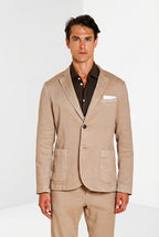 Da Vinci blazer homme en twill de lin et coton