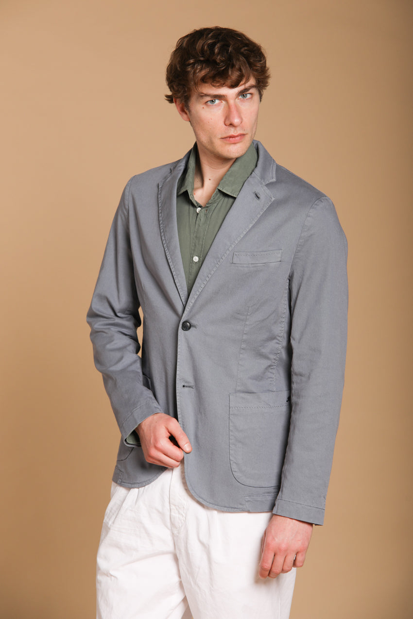 Da Vinci Summer Herrenblazer aus Baumwolle und Tencel 