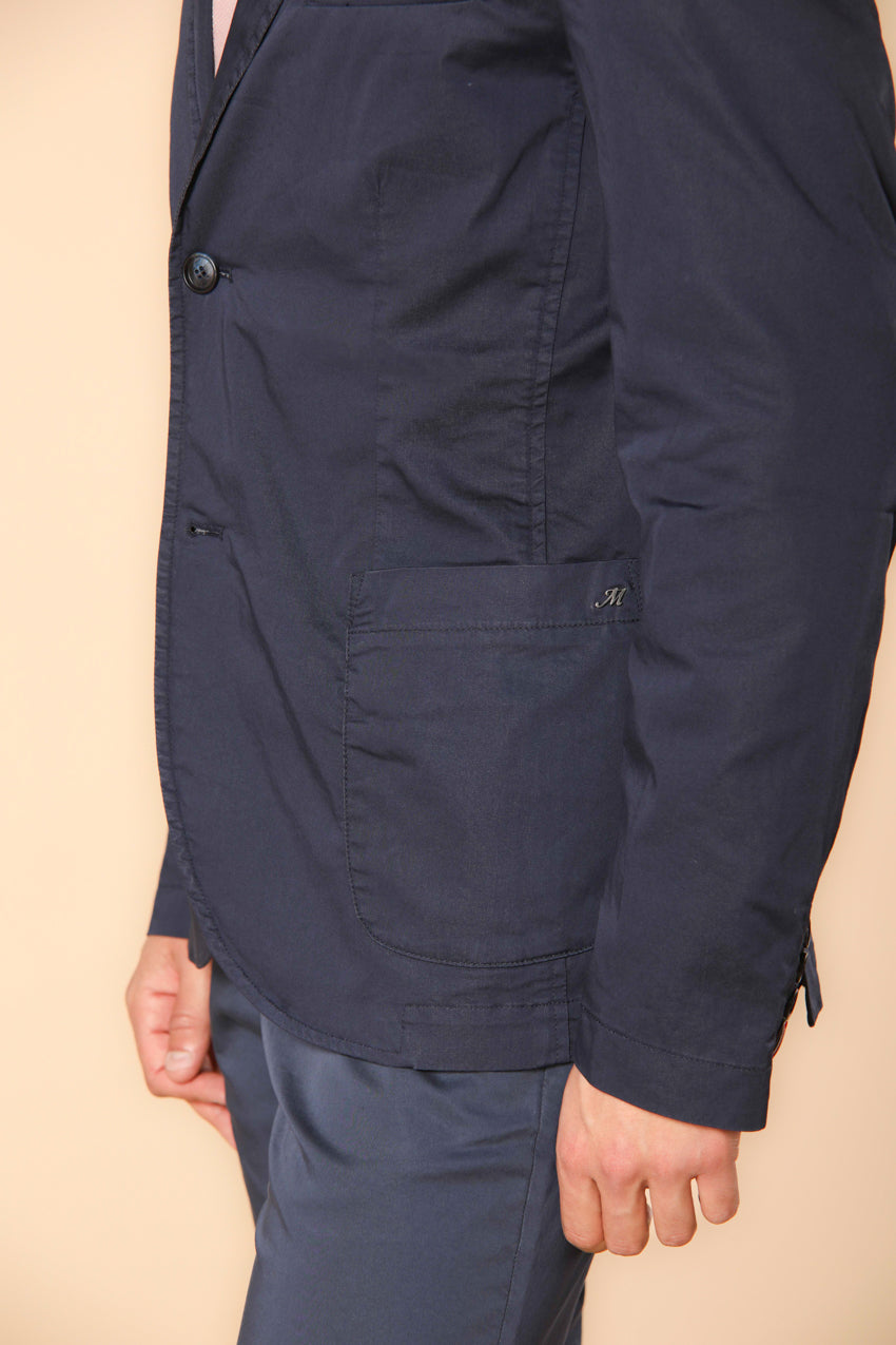 Da Vinci Travel Blazer Herren aus technischem Satin Travel Stretch mit Details