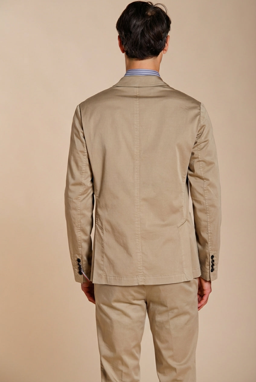 Da Vinci Travel blazer uomo in raso tecnico travel stretch