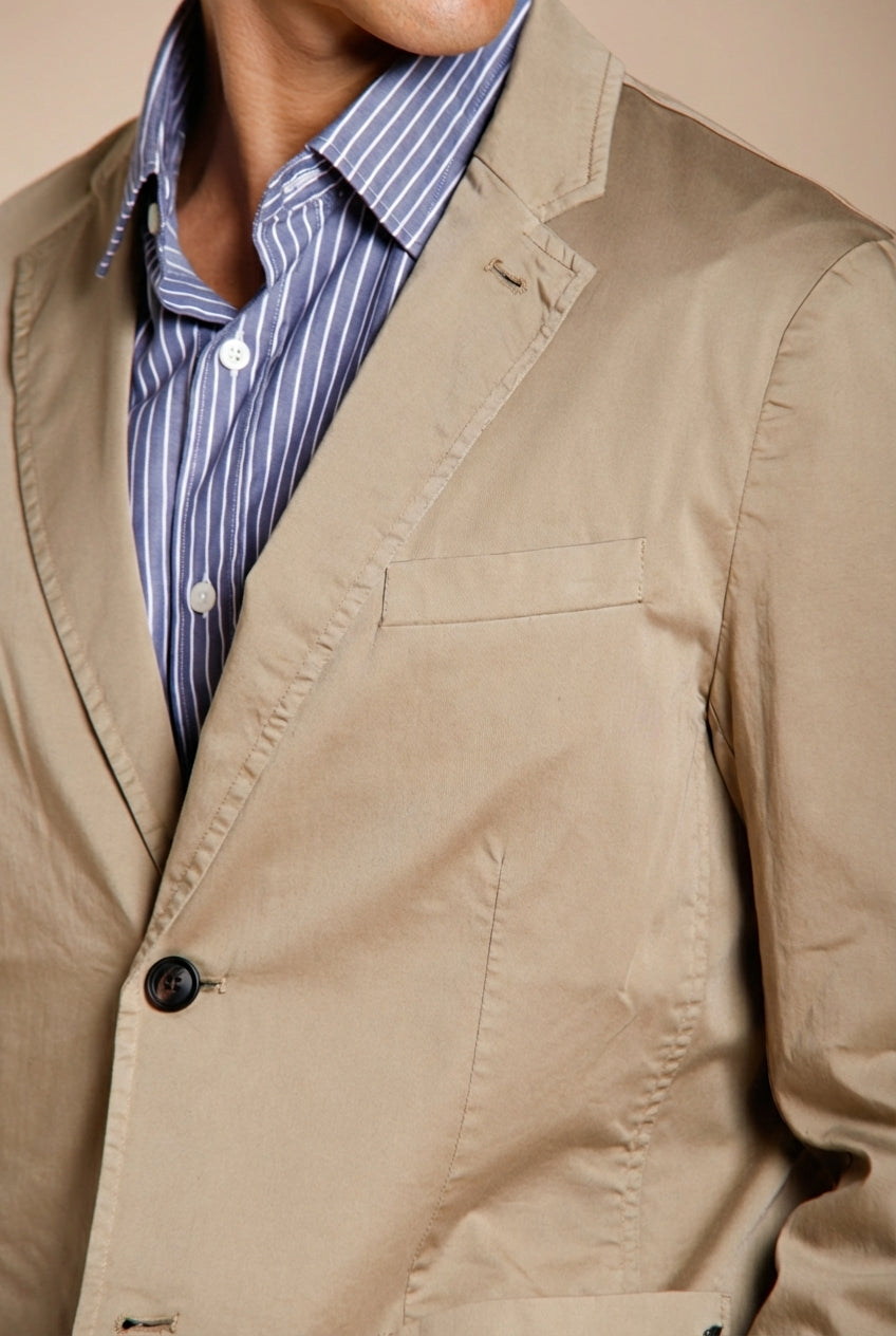 Da Vinci Travel blazer uomo in raso tecnico travel stretch