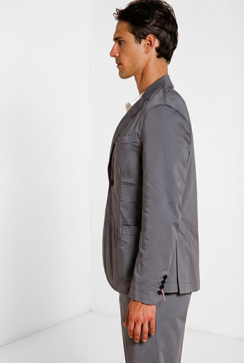 Da Vinci Travel blazer uomo in raso tecnico travel stretch