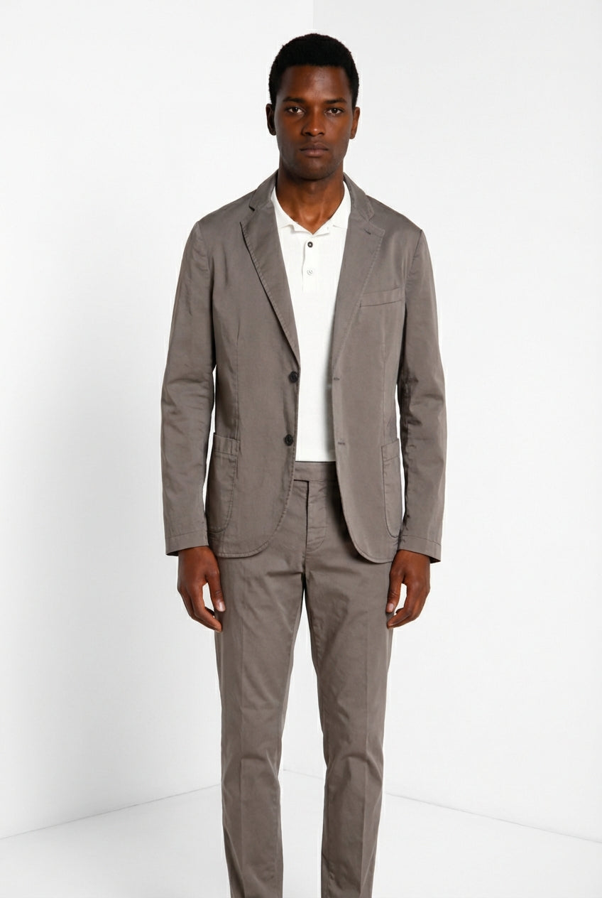 Da Vinci Travel blazer uomo in raso tecnico travel stretch