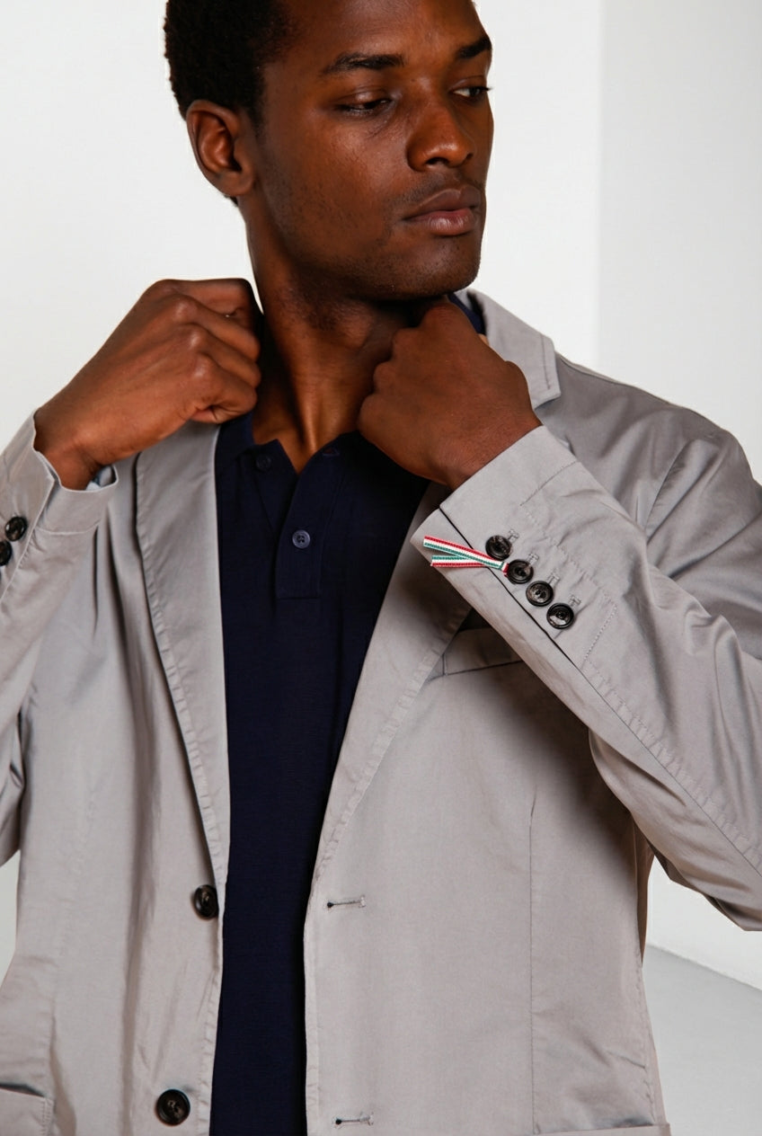 Da Vinci Travel blazer homme en satin technique travel stretch