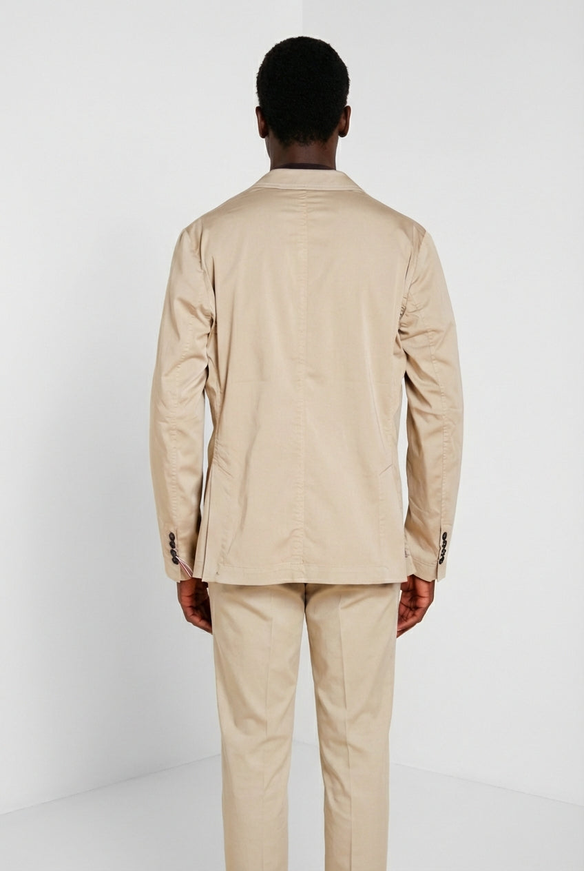 Da Vinci Travel blazer uomo in raso tecnico travel stretch