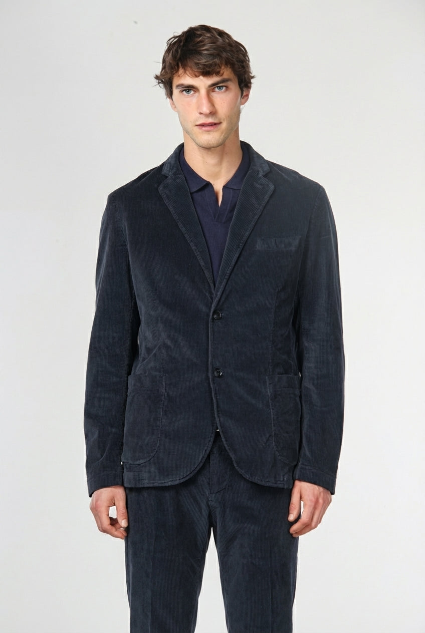 Blazer de hombre Tiziano en terciopelo 500 rayas