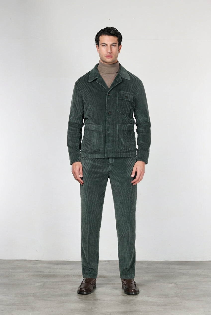 Work Jacket overshirt homme en velours à grosses côtes