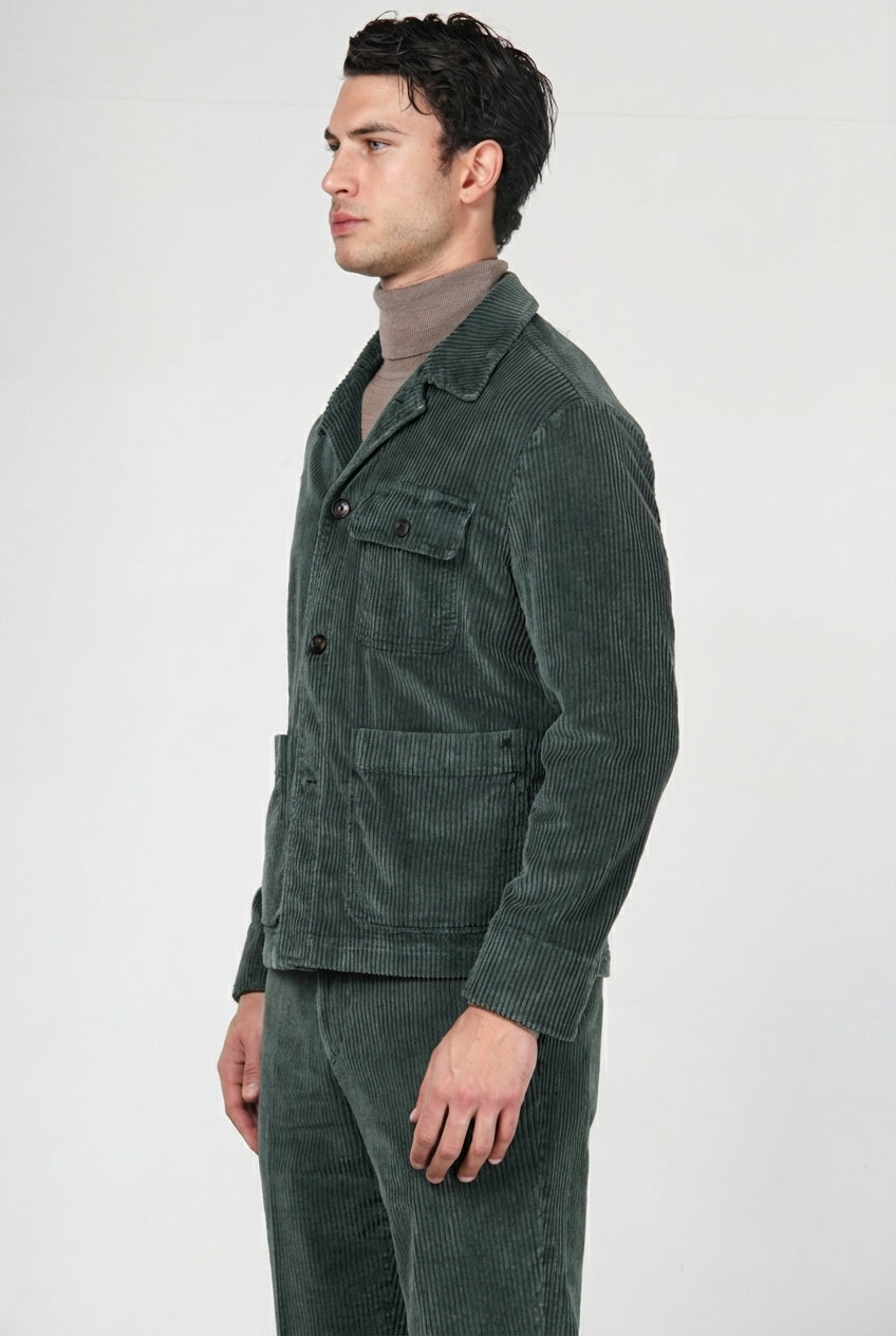 Work Jacket overshirt homme en velours à grosses côtes