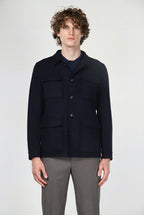 California field jacket de hombre en lana con motivo príncipe de Gales