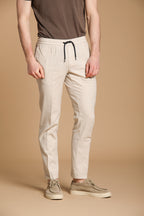 New York Sack Herren Chino Hose aus leichtem Leinen und Baumwolle Regular Fit