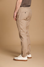 New York Sack Herren Chino Hose aus leichtem Leinen und Baumwolle Regular Fit