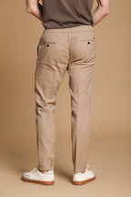 New York Sack Herren Chino Hose aus leichtem Leinen und Baumwolle Regular Fit