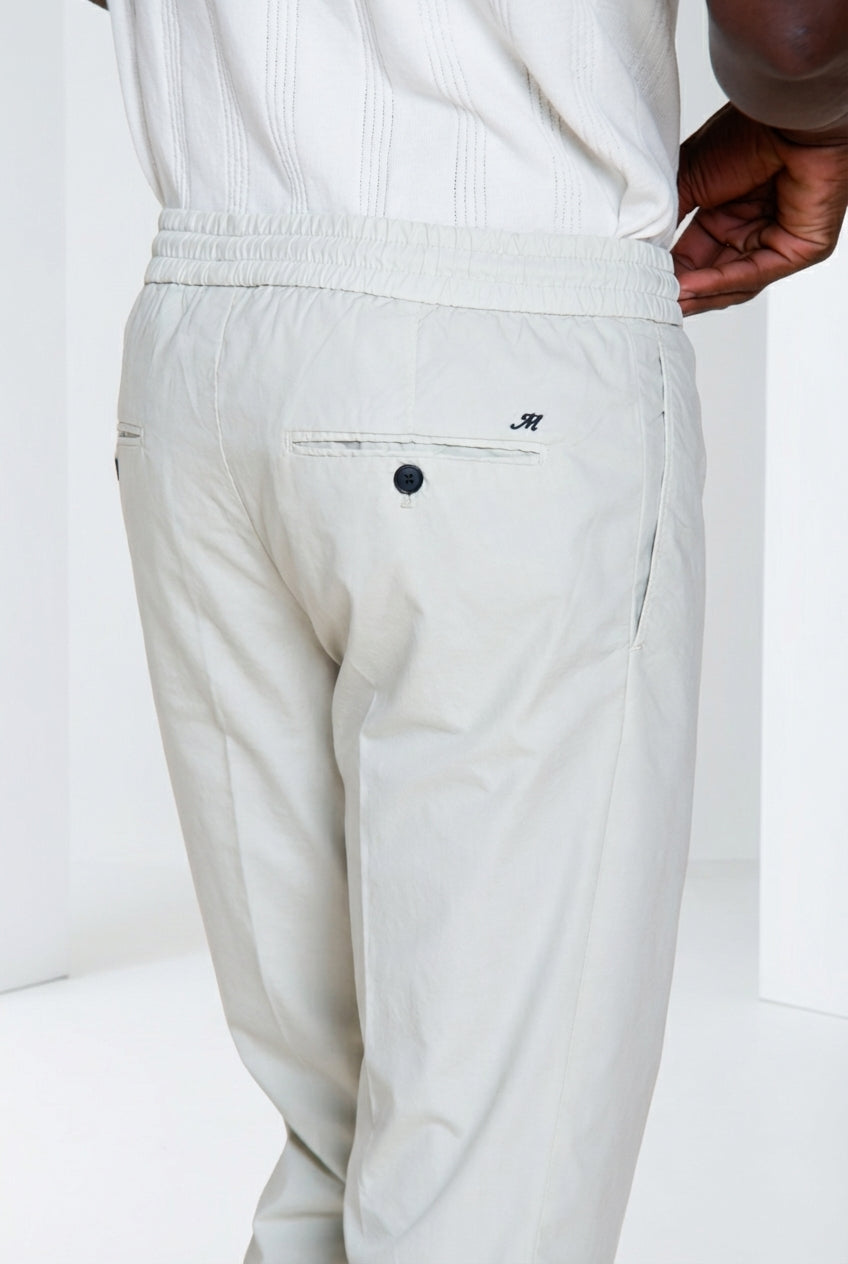 New York Sack pantalon chino jogger homme en toile parachute lyocell et coton regular fit