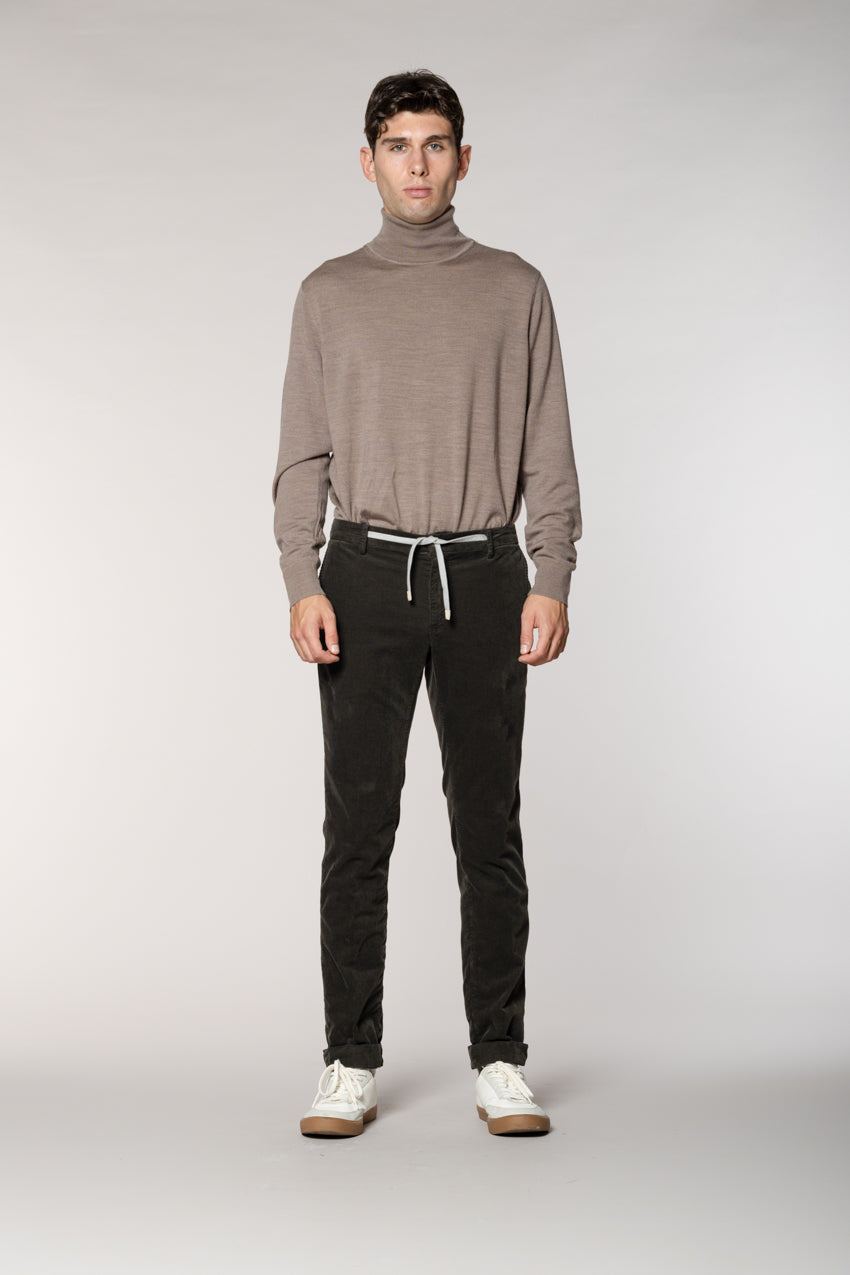 New York String Herren Chino Jogger aus 1500-Rippen-Samt Regular Fit