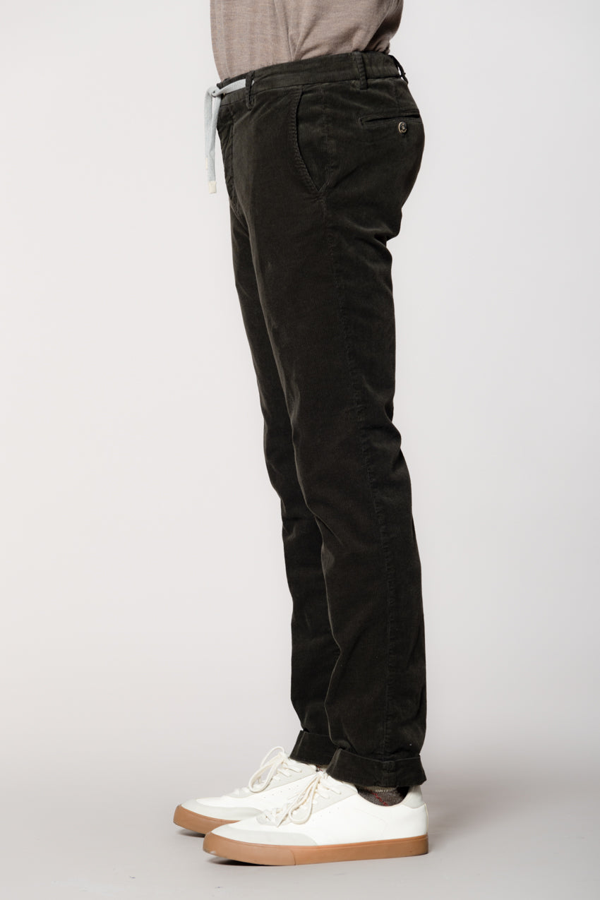 New York String Herren Chino Jogger aus 1500-Rippen-Samt Regular Fit