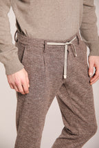 Foto 2 New York 1 Pinces City String pantalone chino uomo in jersey resca regular fit