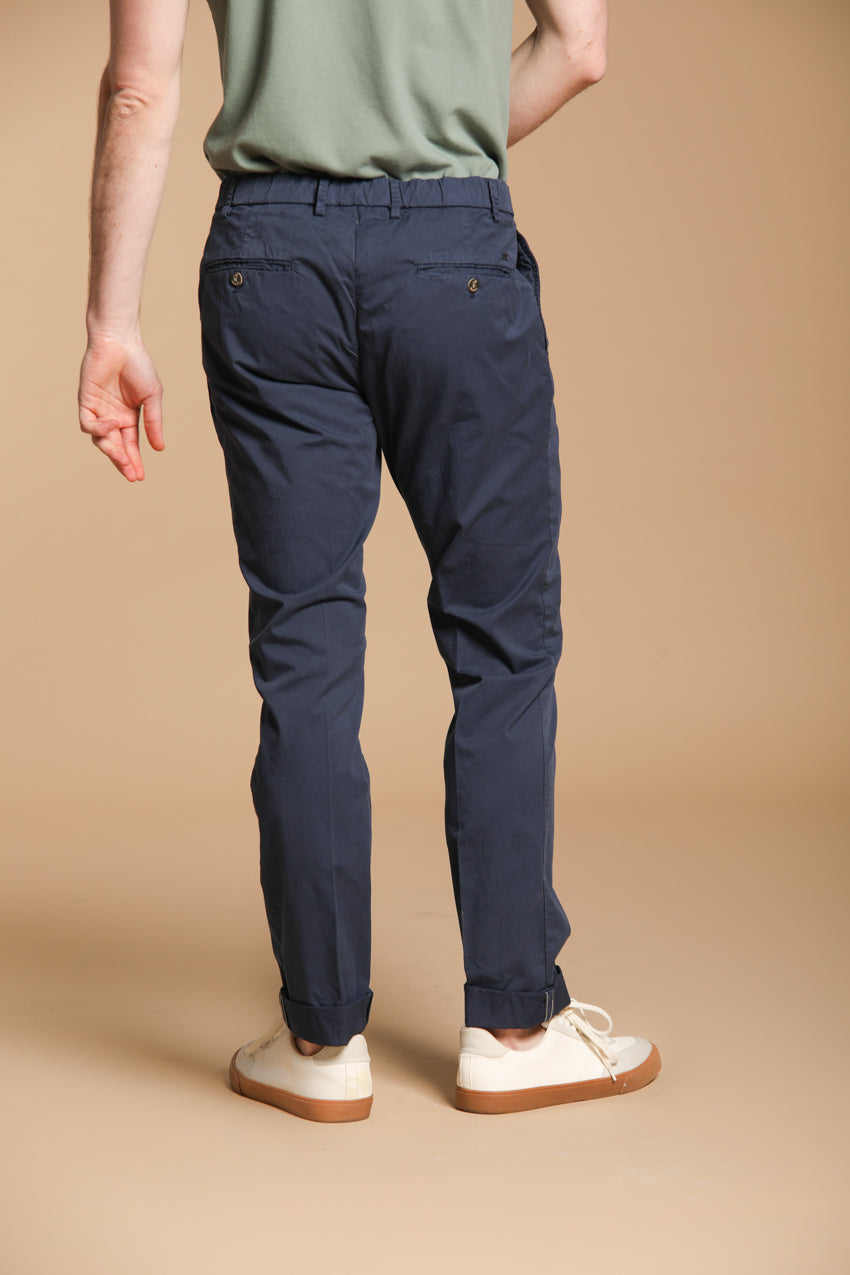 New York 1 Pinces City String Herren Chino Hose aus leichtem Pima-Baumwoll-Twill Regular Fit