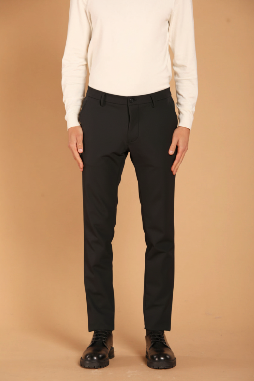 Milano Jog Herren Chinohose aus Stretch-Jersey extra slim fit