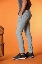 Milano Jogger Herren Hose aus Leinen-Baumwoll-Twill Extra Slim Fit