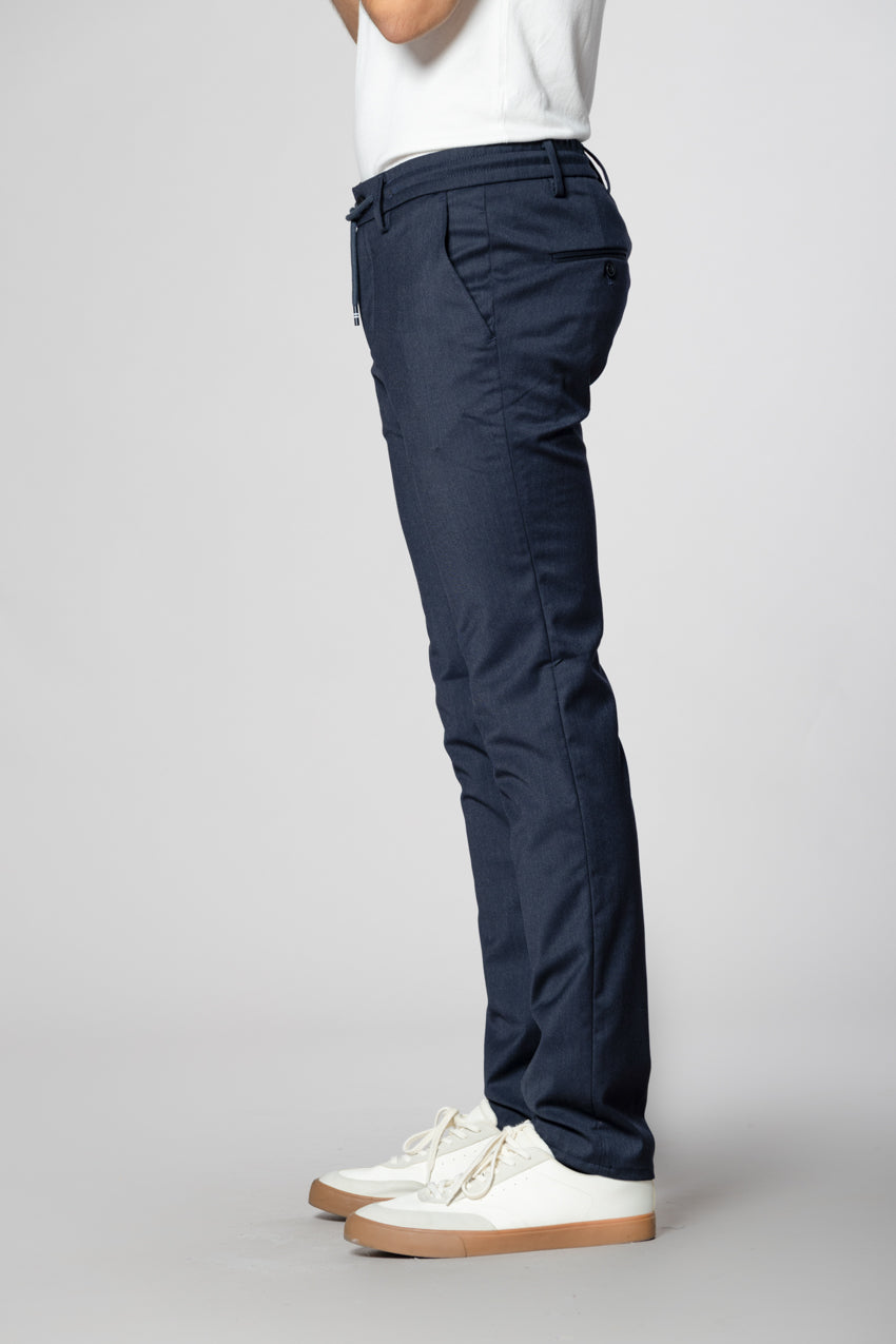 Milano Jogger Herren Chinohose aus Wolle extra slim fit