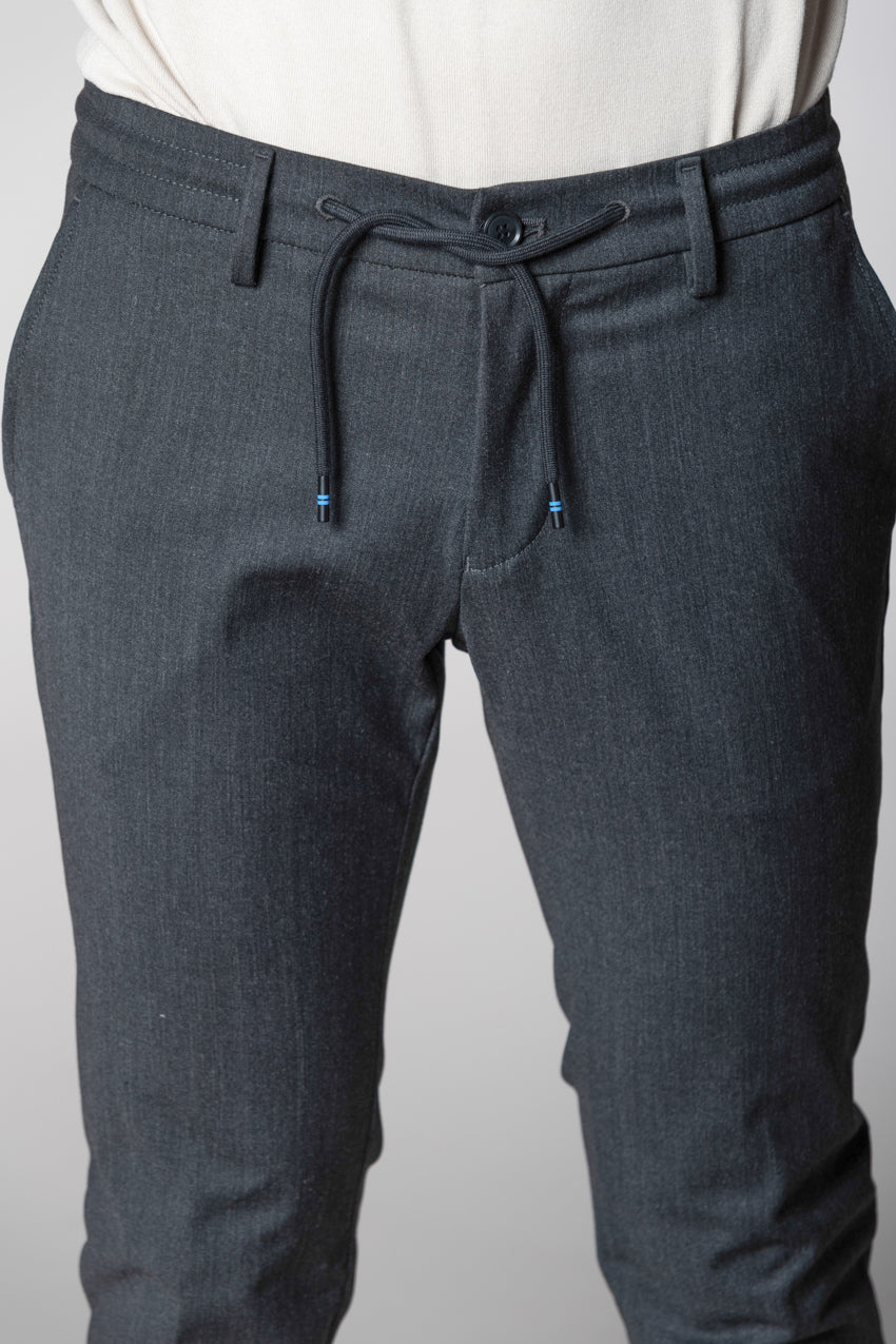 Milano Jogger Herren Chinohose aus Wolle extra slim fit