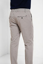 Milano Jogger Travel pantalone chino uomo in raso tecnico travel stretch extra slim fit