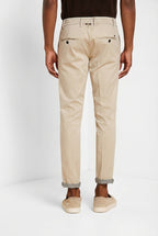 Milano Jogger Travel pantalon chino homme en satin technique travel stretch extra slim fit