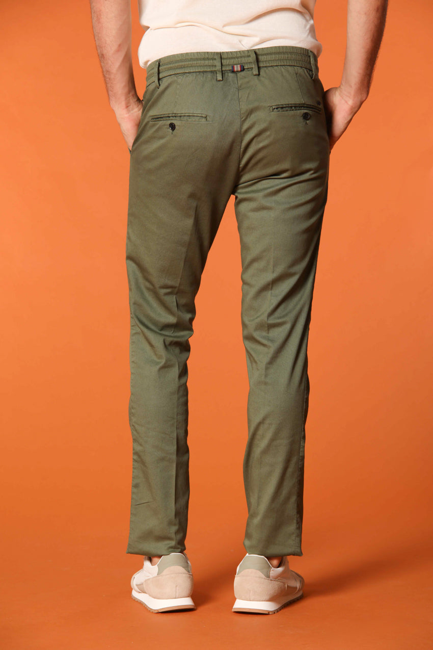 Milano Jogger Herren Chino Jogger aus Baumwolle und Tencel Extra Slim Fit