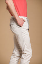 Milano Jogger Herren Chino Jogger aus Baumwolle und Tencel Extra Slim Fit