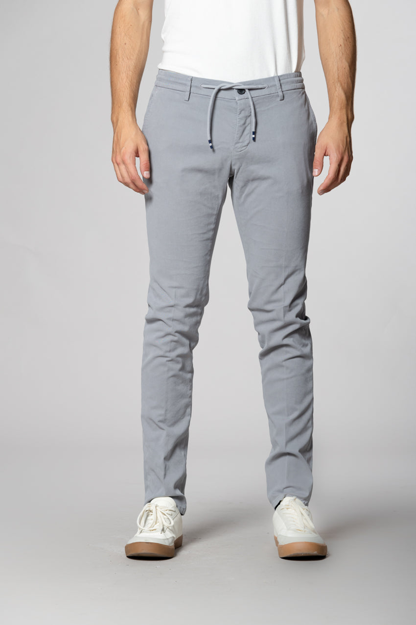 Milano Jogger Herren Chinohose aus Stretch-Gabardine extra slim fit