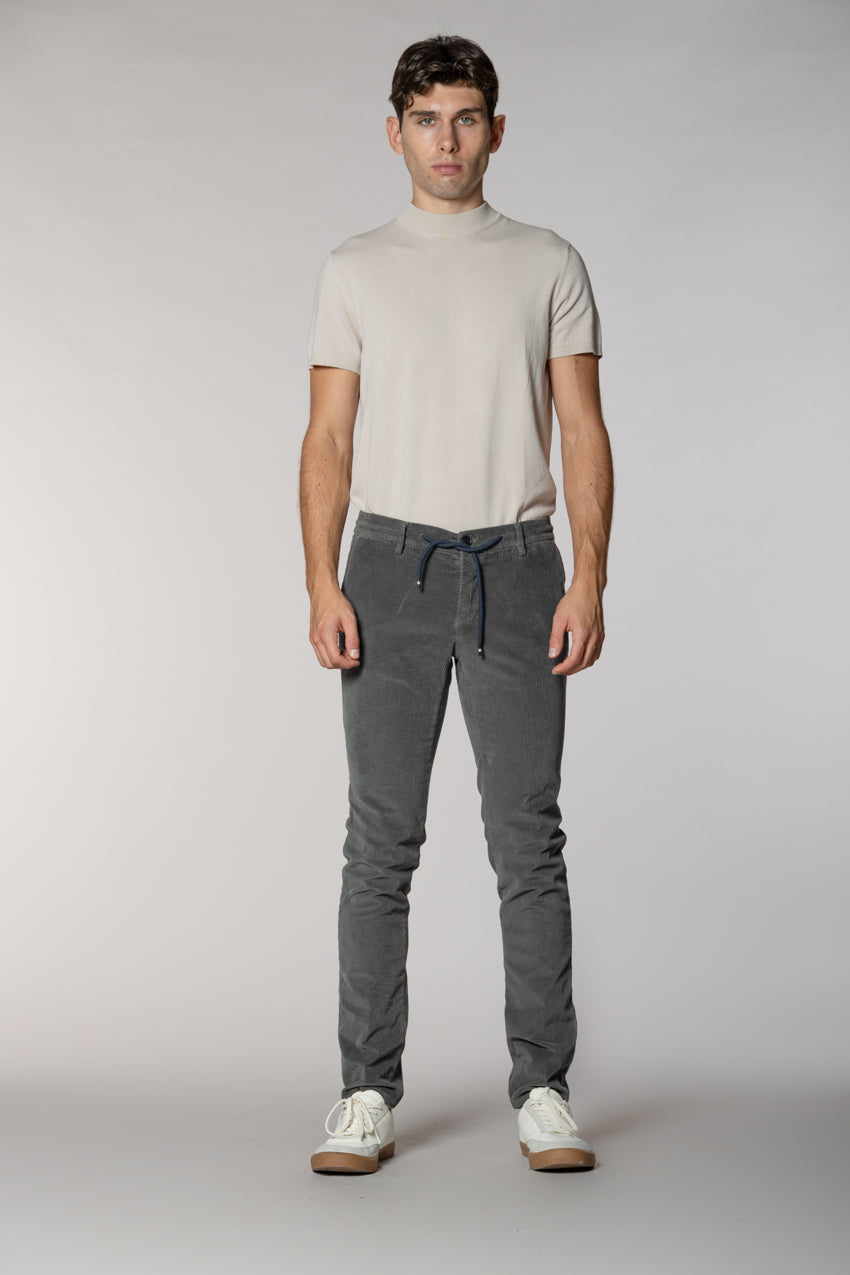 Milano Jogger Herren-Chinohose aus 500-Rippen-Samt extra slim fit