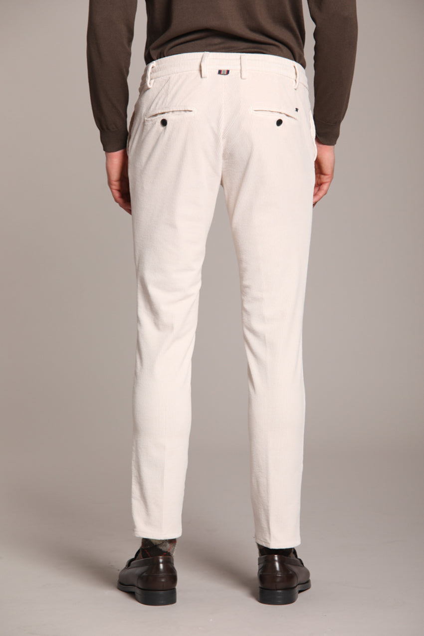 Foto 4 Milano Jogger pantalone chino uomo in velluto 500 righe extra slim fit