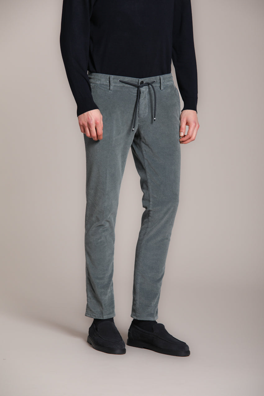 Foto 1 Milano Jogger pantalone chino uomo in velluto 500 righe extra slim fit
