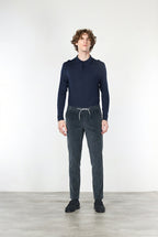 Milano Jogger pantalone chino uomo in velluto 500 righe extra slim fit